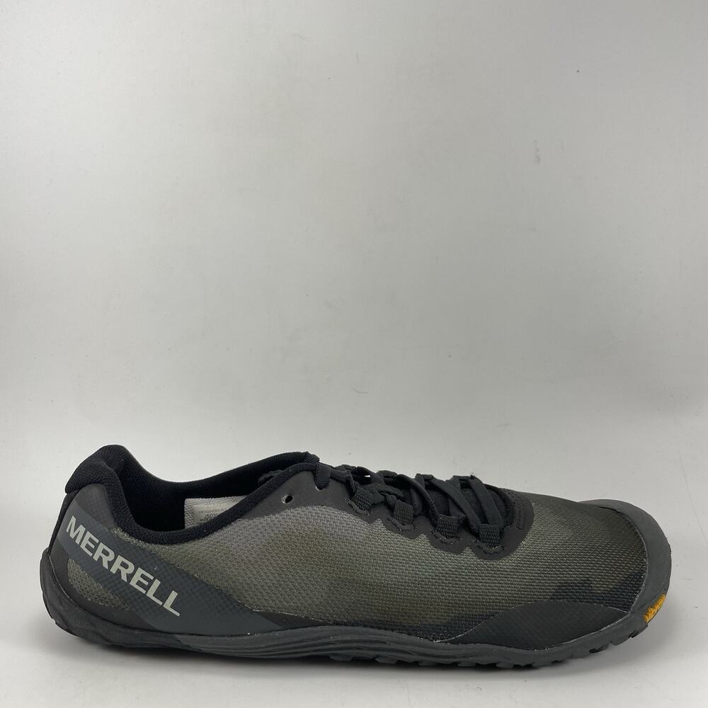 Merrell Vapor Glove 4 Trail Running Shoes Mens Size 8 Black/Gray Barefoot Vibram